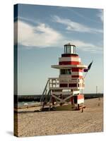 Lifeguard Station, South Beach, Miami, Florida, USA-Richard Duval-Stretched Canvas