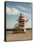 Lifeguard Station, South Beach, Miami, Florida, USA-Richard Duval-Framed Stretched Canvas