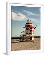 Lifeguard Station, South Beach, Miami, Florida, USA-Richard Duval-Framed Premium Photographic Print