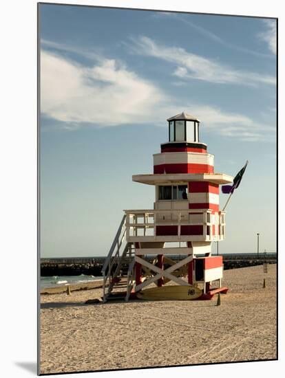 Lifeguard Station, South Beach, Miami, Florida, USA-Richard Duval-Mounted Premium Photographic Print