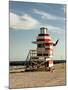 Lifeguard Station, South Beach, Miami, Florida, USA-Richard Duval-Mounted Premium Photographic Print