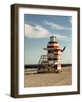 Lifeguard Station, South Beach, Miami, Florida, USA-Richard Duval-Framed Photographic Print