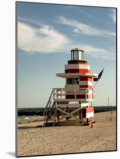 Lifeguard Station, South Beach, Miami, Florida, USA-Richard Duval-Mounted Photographic Print