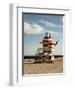 Lifeguard Station, South Beach, Miami, Florida, USA-Richard Duval-Framed Photographic Print