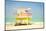 Lifeguard tower in Miami Beach-null-Mounted Art Print
