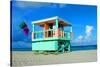 Lifeguard Tower in South Beach-null-Stretched Canvas