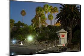 Lifeguard tower, Laguna Beach, California, USA-null-Mounted Photographic Print