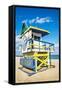 Lifeguard Tower, Miami Beach, Florida-vent du sud-Framed Stretched Canvas