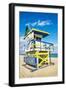 Lifeguard Tower, Miami Beach, Florida-vent du sud-Framed Premium Photographic Print