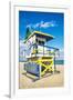 Lifeguard Tower, Miami Beach, Florida-vent du sud-Framed Photographic Print