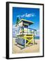 Lifeguard Tower, Miami Beach, Florida-vent du sud-Framed Photographic Print