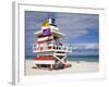 Lifeguard Tower on South Beach, City of Miami Beach, Florida, USA, North America-Richard Cummins-Framed Photographic Print