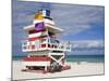 Lifeguard Tower on South Beach, City of Miami Beach, Florida, USA, North America-Richard Cummins-Mounted Photographic Print