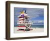 Lifeguard Tower on South Beach, City of Miami Beach, Florida, USA, North America-Richard Cummins-Framed Photographic Print