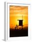 Lifeguard Tower on the beach, Newport Beach, California, USA-null-Framed Photographic Print