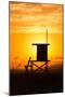 Lifeguard Tower on the beach, Newport Beach, California, USA-null-Mounted Photographic Print