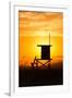 Lifeguard Tower on the beach, Newport Beach, California, USA-null-Framed Photographic Print