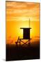 Lifeguard Tower on the beach, Newport Beach, California, USA-null-Mounted Photographic Print