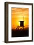 Lifeguard Tower on the beach, Newport Beach, California, USA-null-Framed Photographic Print