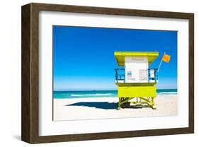 Lifeguard Tower South Beach FL-null-Framed Art Print