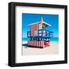 Lifeguard Tower South Beach FL-null-Framed Art Print