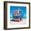 Lifeguard Tower South Beach FL-null-Framed Art Print