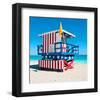 Lifeguard Tower South Beach FL-null-Framed Art Print