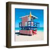 Lifeguard Tower South Beach FL-null-Framed Art Print