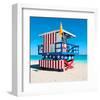 Lifeguard Tower South Beach FL-null-Framed Art Print