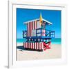 Lifeguard Tower South Beach FL-null-Framed Art Print