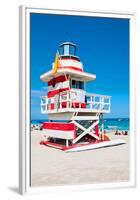 Lifeguard Tower South Beach FL-null-Framed Premium Giclee Print
