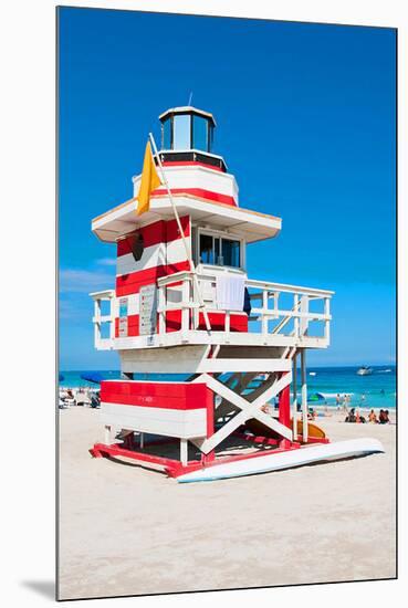 Lifeguard Tower South Beach FL-null-Mounted Premium Giclee Print