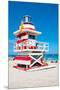 Lifeguard Tower South Beach FL-null-Mounted Premium Giclee Print