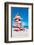 Lifeguard Tower South Beach FL-null-Framed Art Print