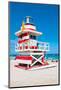 Lifeguard Tower South Beach FL-null-Mounted Art Print