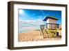 Lifeguard Tower South Beach FL-null-Framed Art Print