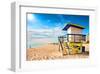 Lifeguard Tower South Beach FL-null-Framed Art Print