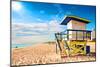 Lifeguard Tower South Beach FL-null-Mounted Art Print