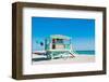 Lifeguard Tower South Beach FL-null-Framed Art Print