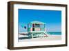 Lifeguard Tower South Beach FL-null-Framed Art Print