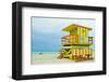 Lifeguard Tower South Beach FL-null-Framed Art Print