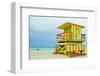 Lifeguard Tower South Beach FL-null-Framed Art Print