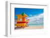 Lifeguard Tower South Beach FL-null-Framed Art Print