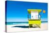 Lifeguard Tower South Beach FL-null-Stretched Canvas