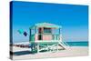 Lifeguard Tower South Beach FL-null-Stretched Canvas