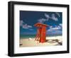 Lifeguard Tower, Waikiki Beach, Honolulu, Hawaii-George Oze-Framed Photographic Print