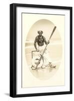 Lifeguard with Oar-null-Framed Art Print