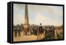 Lifeguards Regiment on the Connetable Square in Gatchina-Gottfried Willewalde-Framed Stretched Canvas