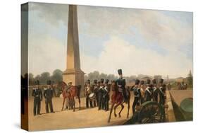 Lifeguards Regiment on the Connetable Square in Gatchina-Gottfried Willewalde-Stretched Canvas