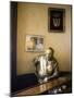 Lifesize Bronze Statue of Author Ernest Hemingway in Bar El Floridita, Havana, Cuba-null-Mounted Photographic Print